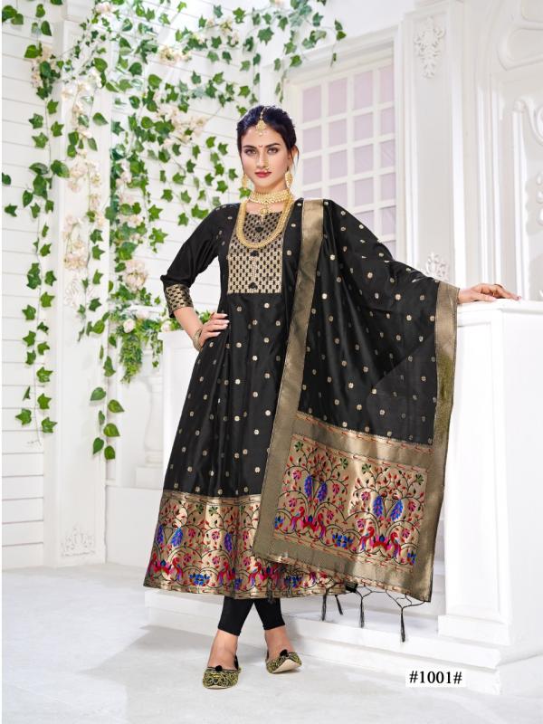 Smit Paithni Gown Festive Wear Gown With Dupatta Colllection